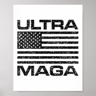 Ultra Mega US amerikanische Flagge Ultramega Fraue Poster