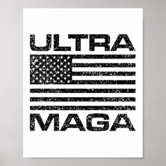 Ultra Mega US amerikanische Flagge Ultramega Fraue Poster (Vorne)