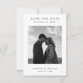 Ultra-Minimal-Hochzeitssemble Save The Date (Vorderseite)