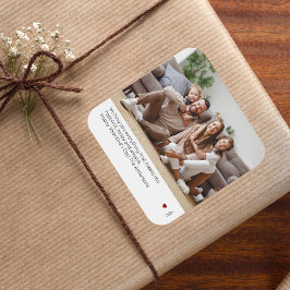 Ultra-Minimal Moderner Valentinstag Foto Sticker