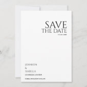 Ultra minimal text photo collection save the date einladung (Vorderseite)