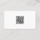 Ultra Minimalistisch | Moderner QR-Code Visitenkarte (Rückseite)