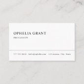 Ultra Minimalistisch | Moderner QR-Code Visitenkarte (Vorderseite)