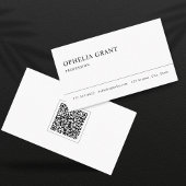 Ultra Minimalistisch | Moderner QR-Code Visitenkarte