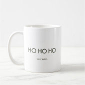 Ultra Minimalistische Dunkelgrüne "HO HO HO HO" Ur Kaffeetasse (Links)