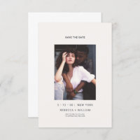 Ultra Minimum Modern Typography Foto Wedding