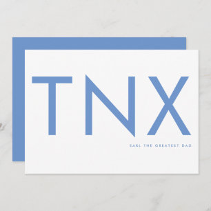 Ultra Modern Bold Baby Blue Vielen Dank für den Ta