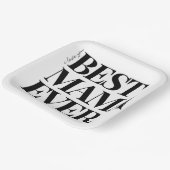 Ultra Modern Bold ‘Best Mama Ever Pappteller (Gewinkelt)