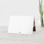 Ultra Modern Bold Big Black Simple Mothers Day Karte (Rückseite)