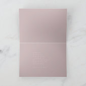 Ultra Modern Bold Blush Pink Simple Mothers Day Karte (Innenseite)