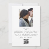 ULTRA MODERN BOLD NAMES MONOGRAM SAVE THE DATE EINLADUNG (Rückseite)