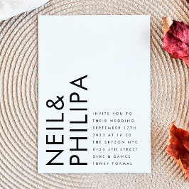 Ultra-Modern Budget kühne NAMES Simple Wedding