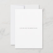 Ultra-Modern-Minimal-Klassik-Foto-Hochzeit Save The Date (Rückseite)