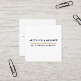 Ultra-Modern Real Estate Square Business Card Quadratische Visitenkarte