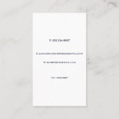 Ultra-Modern Real Estate Vertical Business Card Visitenkarte (Rückseite)