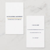 Ultra-Modern Real Estate Vertical Business Card Visitenkarte (Vorne/Hinten)