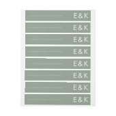 Ultra-Modern Sage Green Monogram Simple Wedding (Bogen)