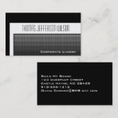 Ultra-moderne Berufliche Visitenkarten aus Stahl Visitenkarte (Vorne/Hinten)