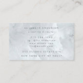 Ultra-moderne Big-Funky-Script-Quartz-Marble Visitenkarte (Rückseite)