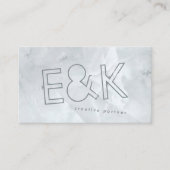 Ultra-moderne Big-Funky-Script-Quartz-Marble Visitenkarte (Vorderseite)