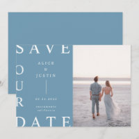 ultra moderne Layout Foto Save the Date