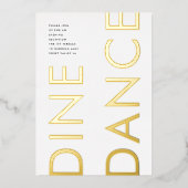 Ultra-MODERNE MODERNE MODULENDANCE Folieneinladung (Vorderseite)