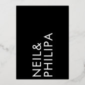 Ultra-MODERNE MODERNE MODULENDANCE Folieneinladung (Rückseite)