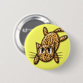 Ultra Niedlich Anime Leopard Kitty Button (Vorne & Hinten)