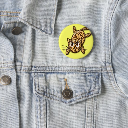 Ultra Niedlich Anime Leopard Kitty Button (Beispiel)