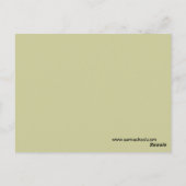 Ultra Niedlich Anime Leopard Kitty Postkarte (Rückseite)