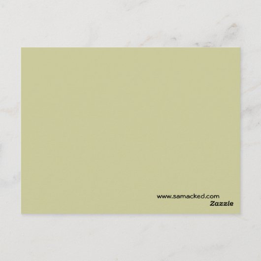 Ultra Niedlich Anime Leopard Kitty Postkarte (Rückseite)