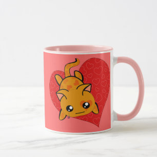 Ultra Niedlich Kawaii Valentine Kitty Tasse