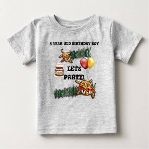 Ultra Niedlich Leopard Safari Geburtstagseinladung Baby T-shirt