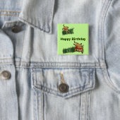 Ultra Niedlich Leopard Safari Geburtstagseinladung Button (Beispiel)