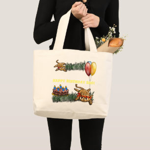 Ultra Niedlich Leopard Safari Geburtstagseinladung Jumbo Stoffbeutel