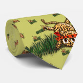 Ultra Niedlich Leopard Safari Geburtstagseinladung Krawatte (Gerollt)