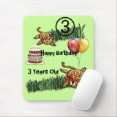 Ultra Niedlich Leopard Safari Geburtstagseinladung Mousepad (Mit Mouse)