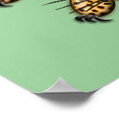 Ultra Niedlich Leopard Safari Geburtstagseinladung Poster (Ecke)