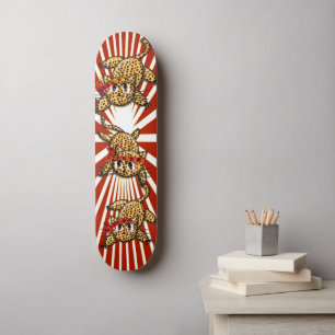 Ultra Niedlich Leopard Safari Geburtstagseinladung Skateboard
