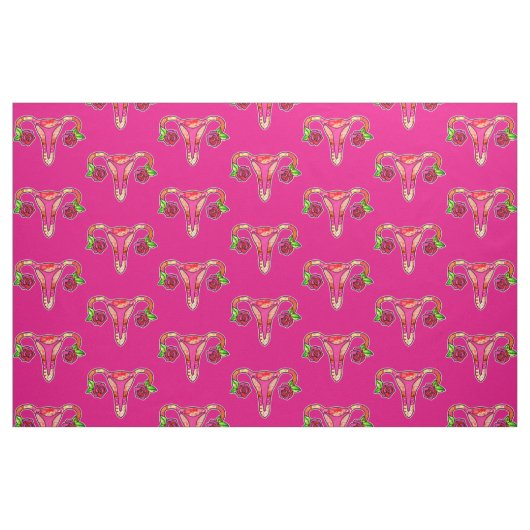 Ultra Niedlich Uterus Stoff (Fat Quarter (45,7 x 55,9 cm))