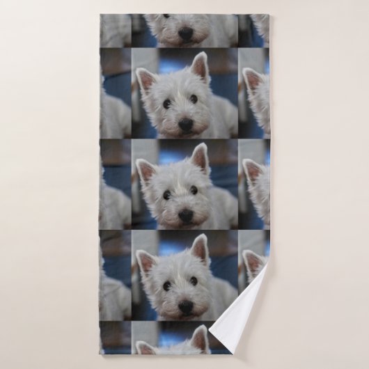 Ultra Niedliche Pestie Westie White Terrier Badehandtuch (Badehandtuch)