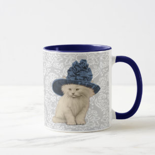 Ultra Niedliche Vintage Kitty Vintag Hat Tasse Dam