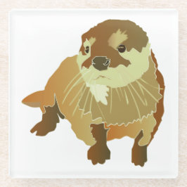 ultra-niedliches Otter-Design Glasuntersetzer