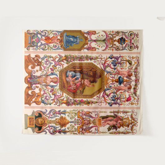 ultra opulent Barockdruck des 17. Jahrhunderts Wandteppich (Vorderseite (Horizontal))