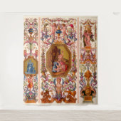 ultra opulent Barockdruck des 17. Jahrhunderts Wandteppich (Vorderseite)