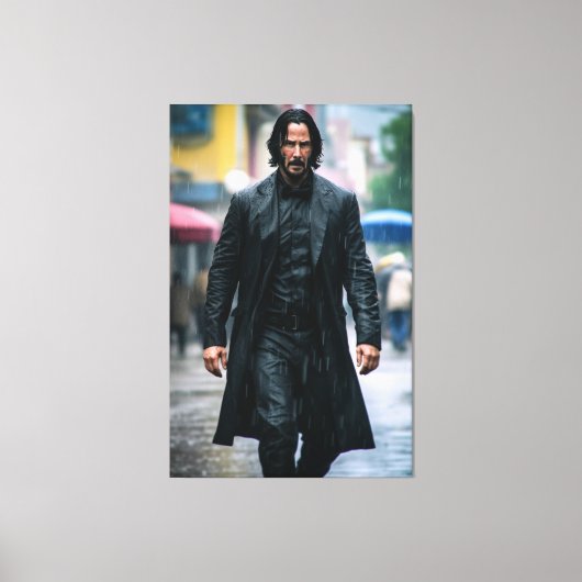 Ultra Realistic illustration of Keanu Reeves Leinwanddruck (Vorderseite)