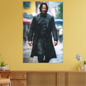 Ultra Realistic illustration of Keanu Reeves Leinwanddruck (Insitu (Wohnzimmer))