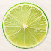 Ultra-Reality-Limone Slide-Getränkekappe Runder Pappuntersetzer (Vorderseite)