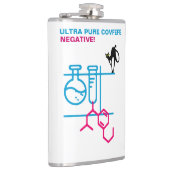 Ultra reine Covfefe. Negativ. Personalisierbar Flachmann (Rechts)