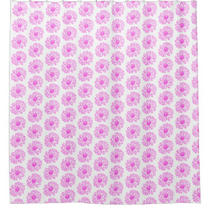 Ultra rosa Daisy Blume Print, Hippie Floral Duschvorhang